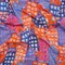 1 Yard Cotton Voile Purple, Orange, and Blue Houses Sunlit City Print Fabric